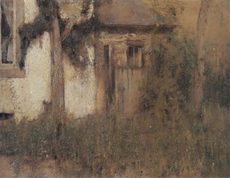 Fernand Khnopff In Fosset The Farmhouse Garden oil painting image